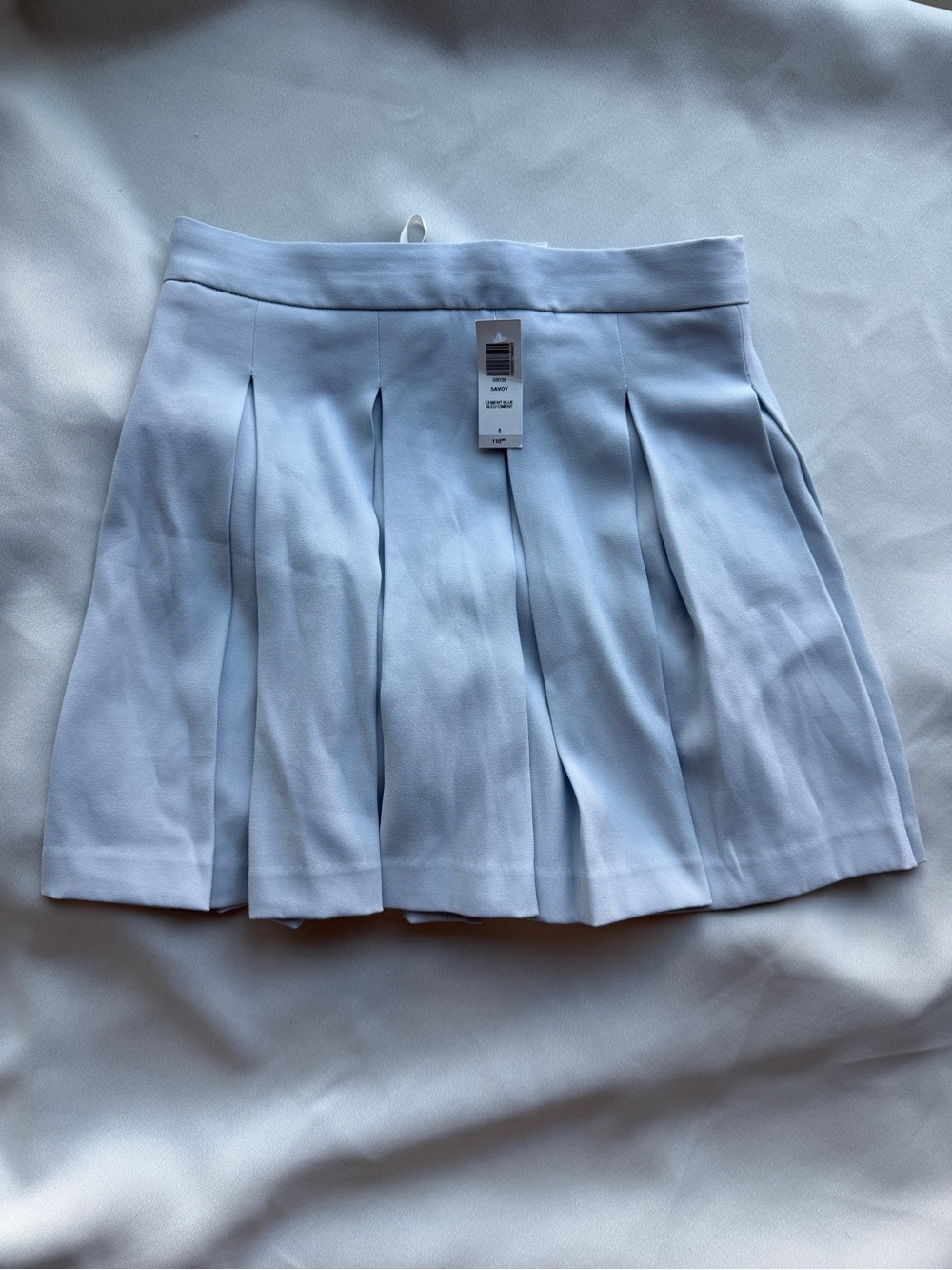 NWT Aritzia Savoy Skirt (Babaton) | Light Blue Pleated Tennis Skirt